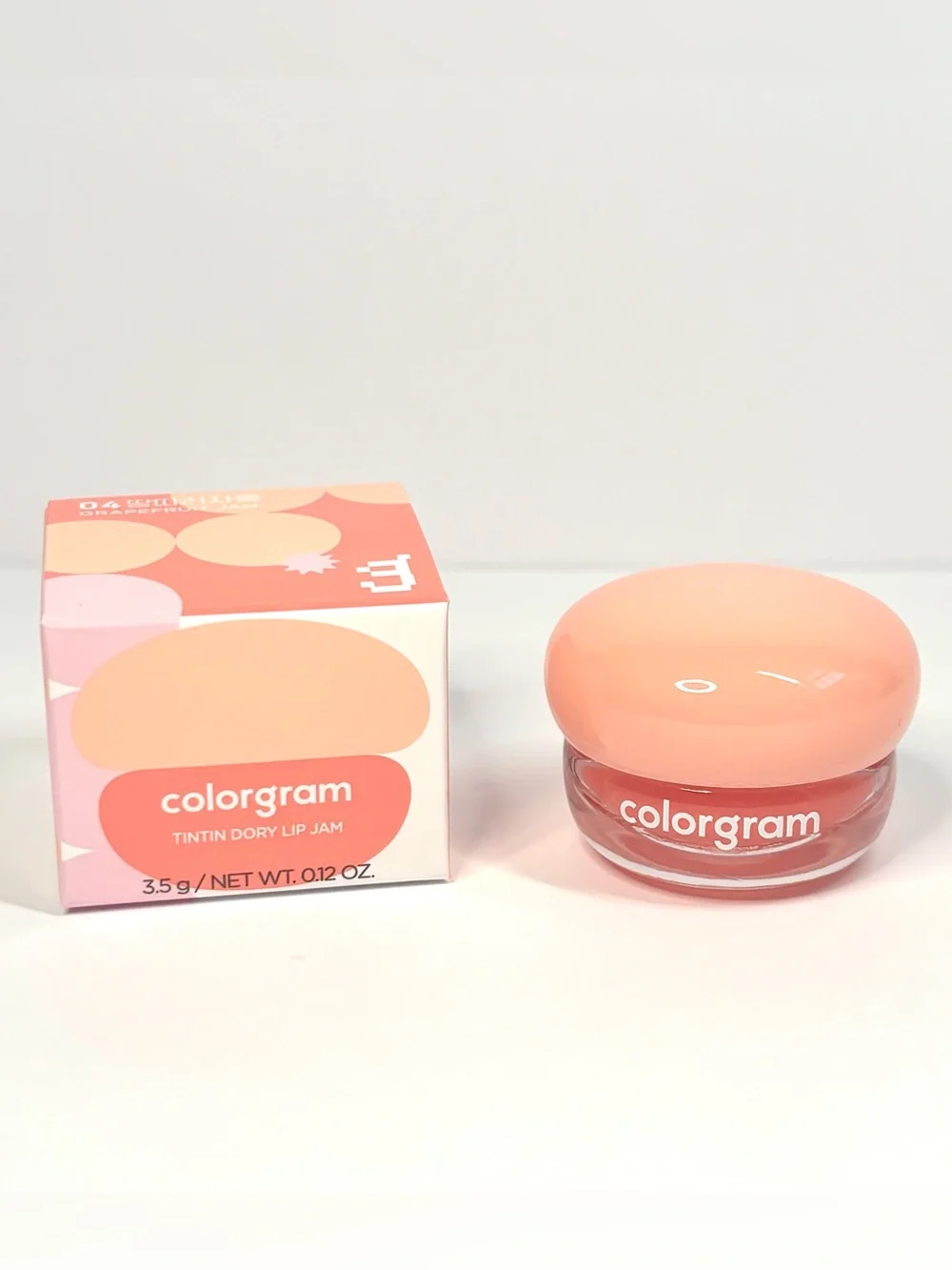 5/$22 COLORGRAM Tintin Dory Lip Jam in Shade 04 - Grapefruit Jam